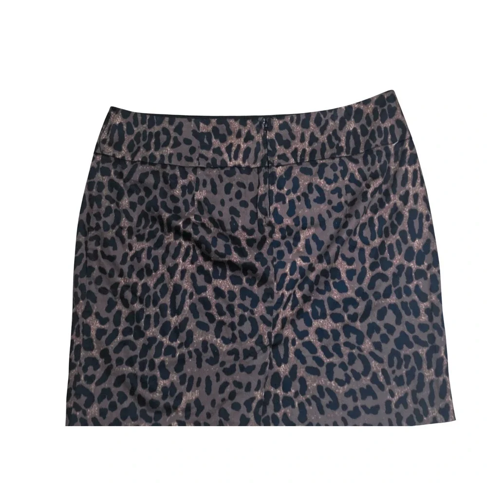 Stoosh Leopard Print Mini Skirt‎ Brown Black Animal Print Size L A11